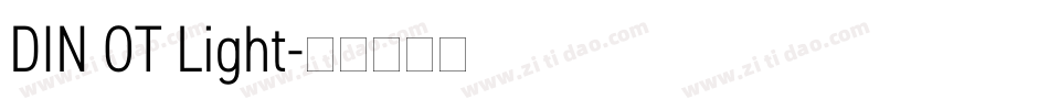 DIN OT Light字体转换